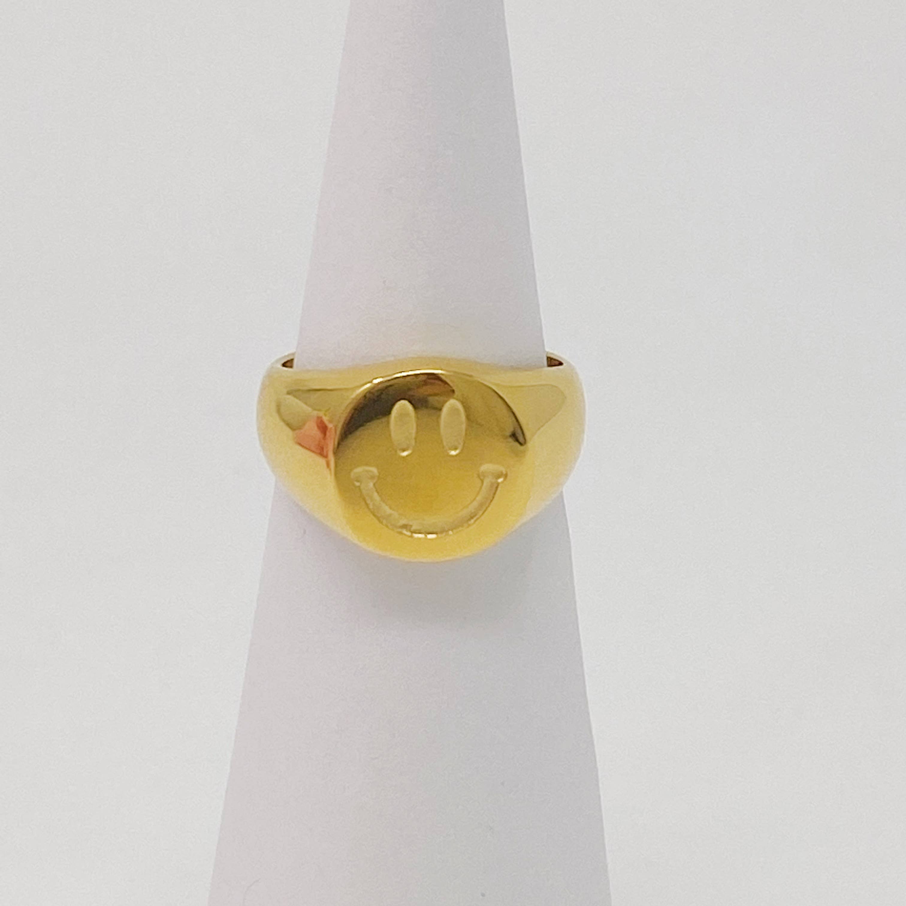 Ellison+Young - Wholesale Signet Ring - Stamped Smile Ring2