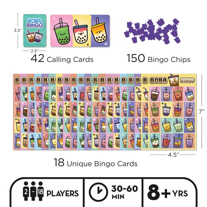 AQUARIUS, GAMAGO, ICUP, & ROCK SAWS by NMR Brands - Wholesale Board Game - Boba Bingo Family Bingo Game