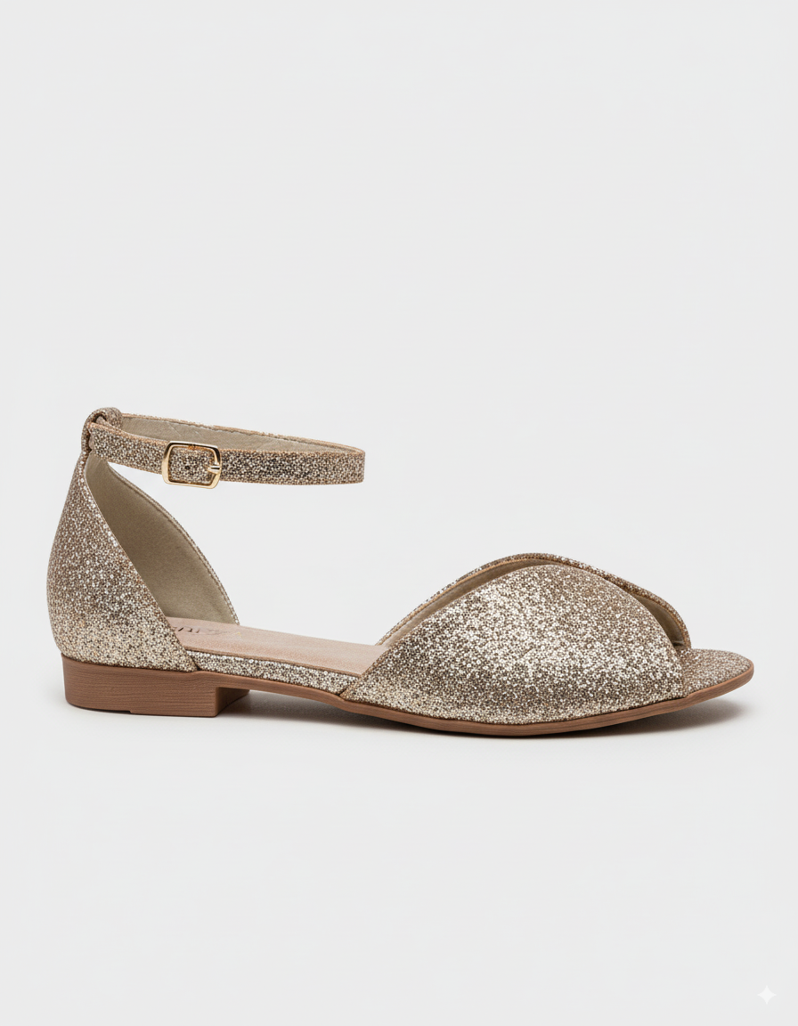 CEREZA – wholesale Lågskor - Dam – Cereza peep toe-ballerinas med platt sula och spänne8