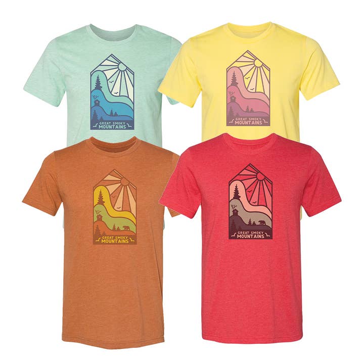 Mountain Rays Kurzarmhemd für den Großhandel von Nature Bound Co