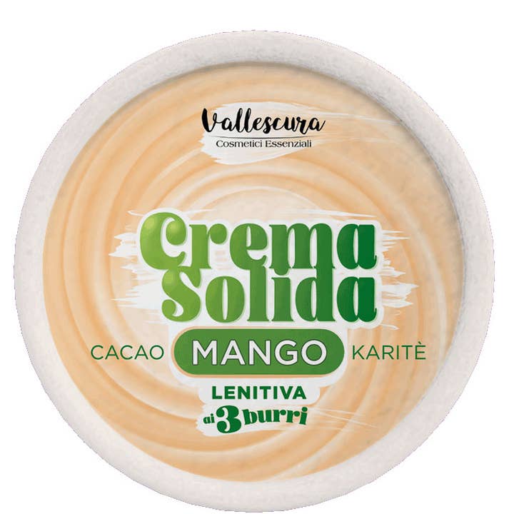 Beruhigende feste Körpercreme Mango für den Großhandel von Vallescura Handmade