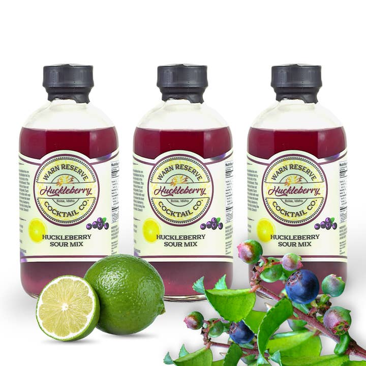 Warn Reserve Cocktail Co. - Wholesale Cocktail Mix/Syrup - Huckleberry Sour Mix (8 fl. oz.) bottle