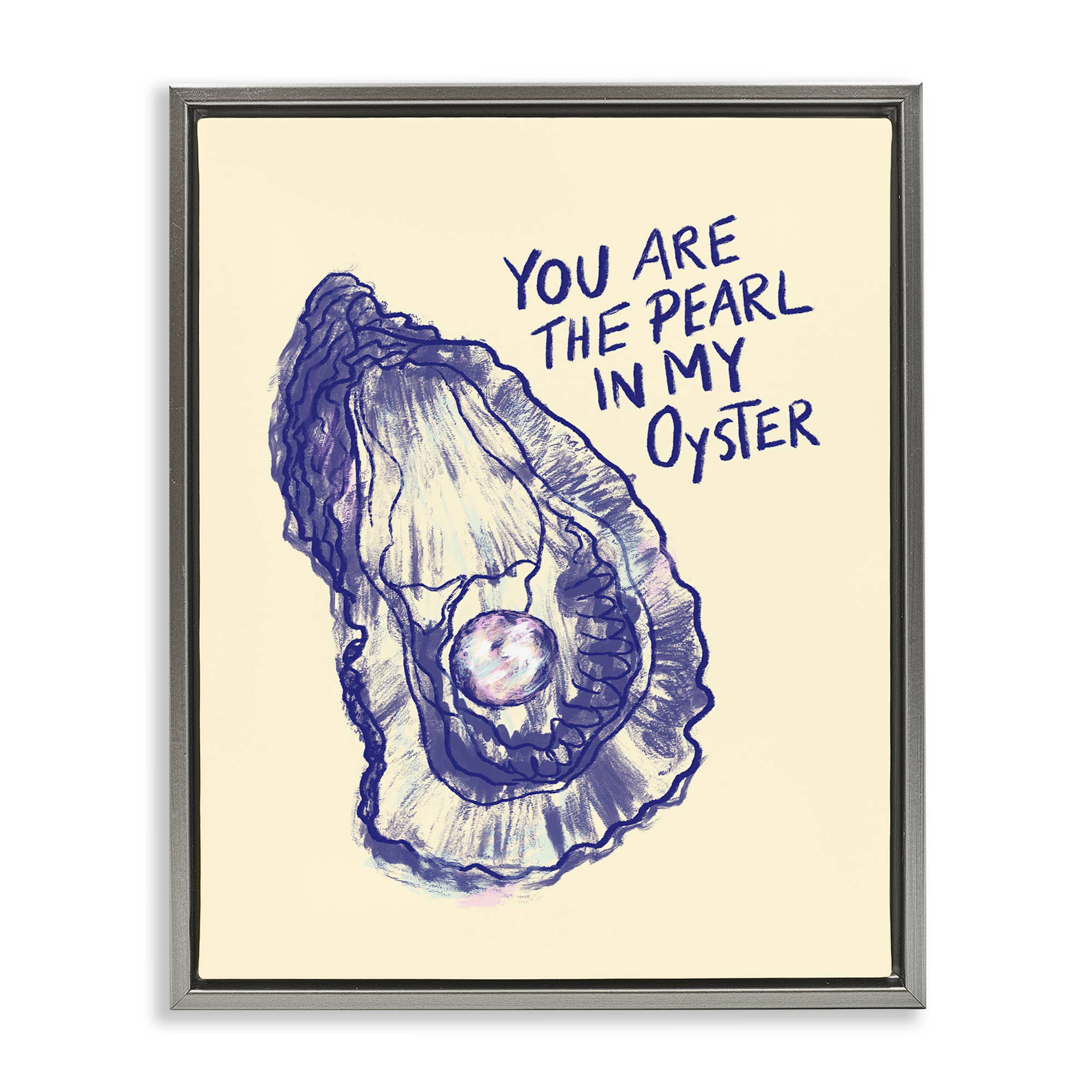 Stupell Industries - Venta al por mayor Cartel de pared - Arte de Pared enmarcado - Perla en mi Ostra25