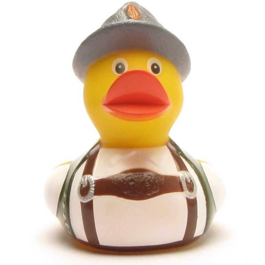 Duckshop - Vente Jouet pour le bain – bébé - Canard en caoutchouc bavarois traditionnel2