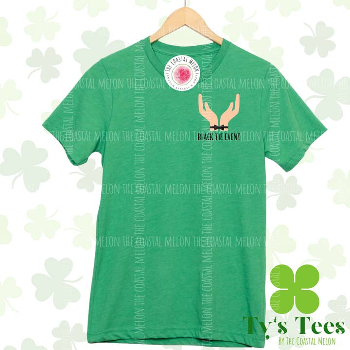 Black Tie Event Trykt Tee for engroshandel hos The Coastal Melon