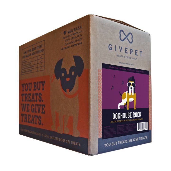 GivePet Doghouse Rock 9.5 lb. Baked Biscuits Bulk Box for wholesale by GivePet