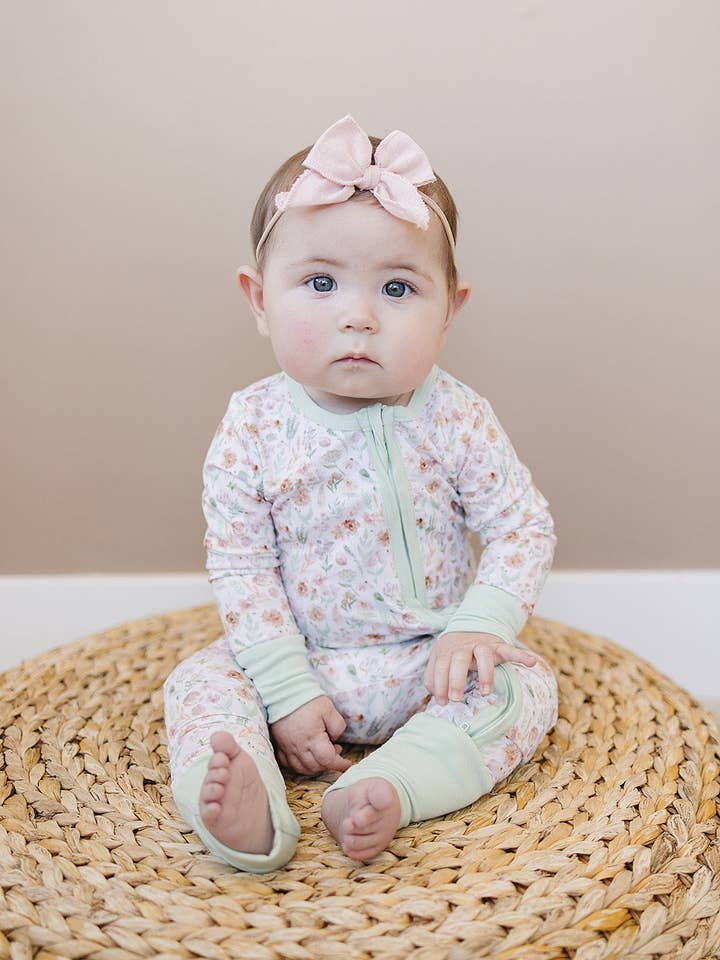 doodle & jack - Wholesale Jumpsuit - Baby - Wildflower Bamboo Zippy2