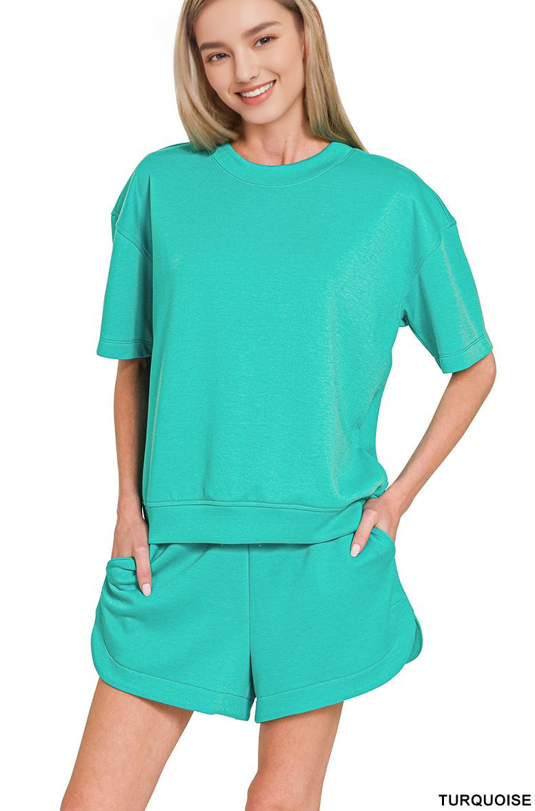 42POPS – wholesale Lounge set – Women's – `.Scuba Sweatshirts & Shorts 2PC Set11