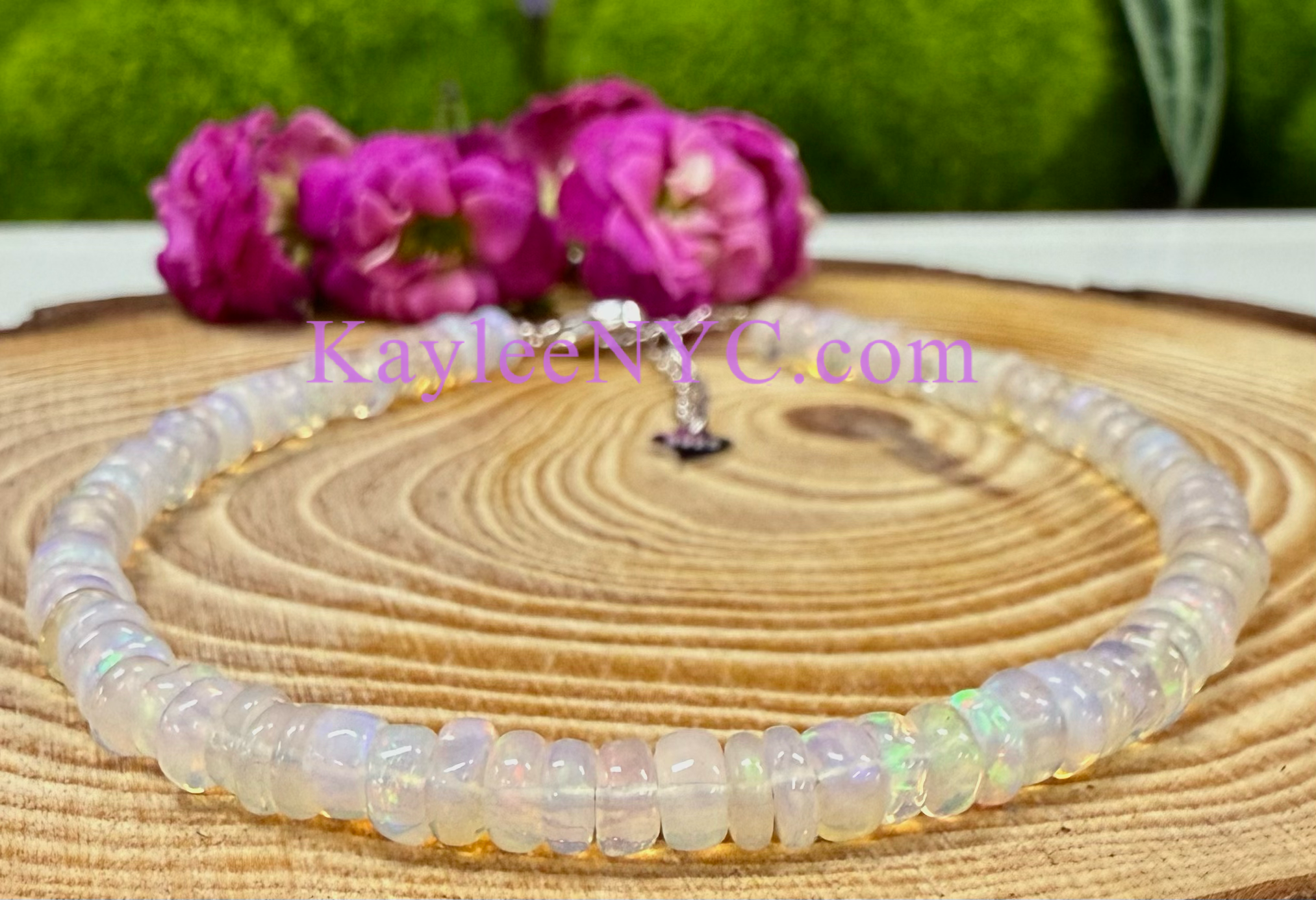 KayleeNYC – wholesale Pärlarmband – Naturligt etiopiskt opalarmband med 925 sterlingsilver6