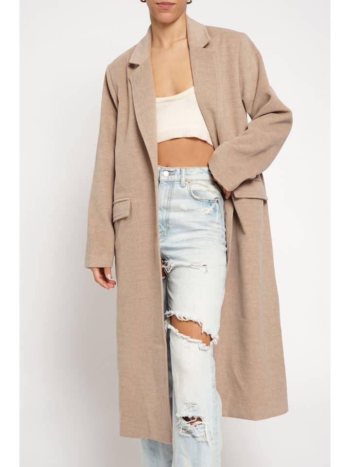 CLASSIC WOOL LONG COAT for wholesale by Sans Souci