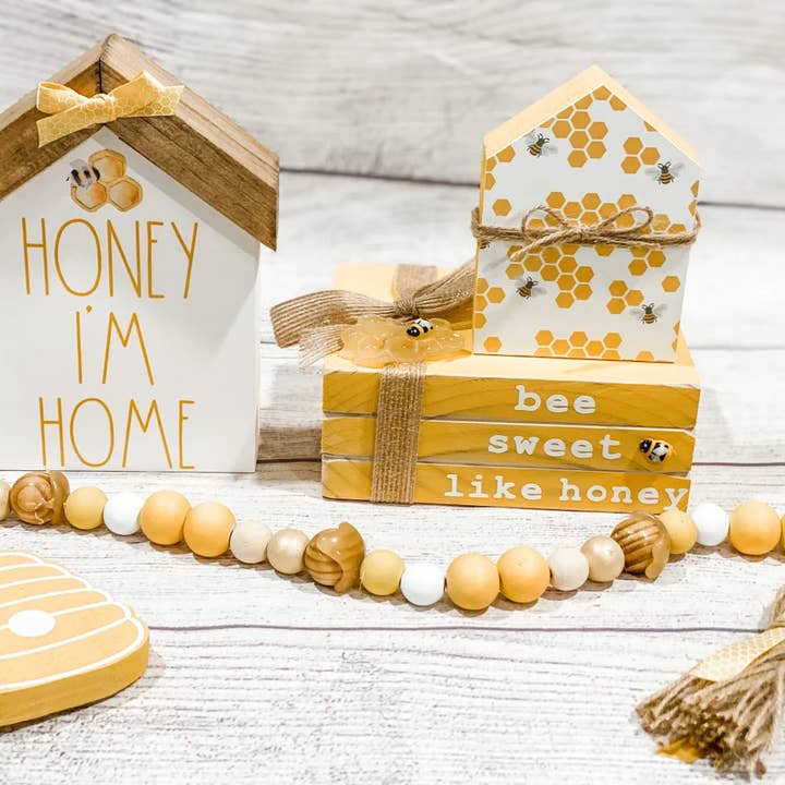 Crafted Hive Culture - Wholesale Decorative Tabletop Object - honey im home house set2