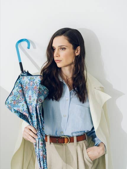 EZPELETA long umbrella Flor Morris. for wholesale by Ezpeleta