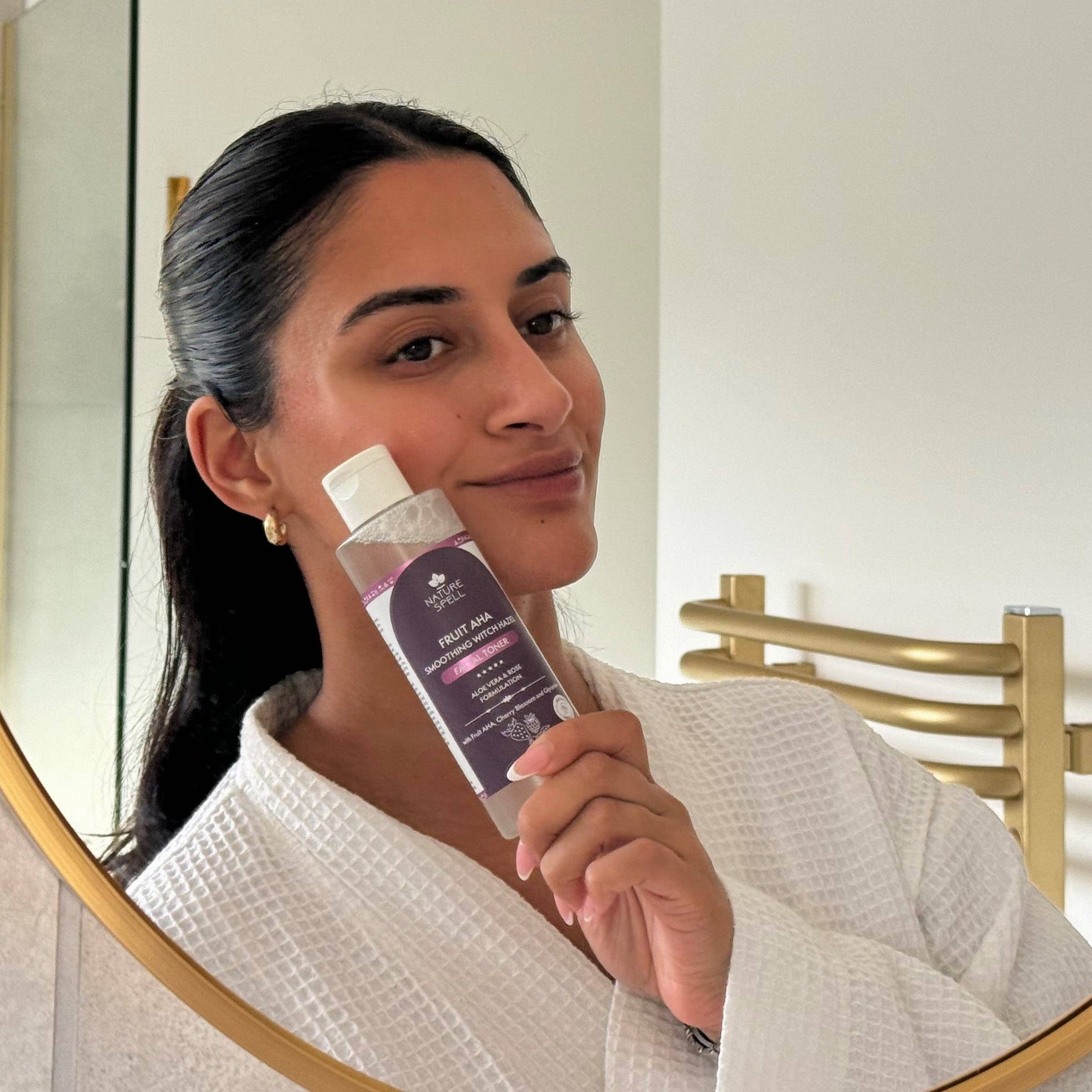 Nature Spell – Großhandel Gesichtswasser – Nature Spell Glättender Gesichtstoner mit Zaubernuss und AHA's4