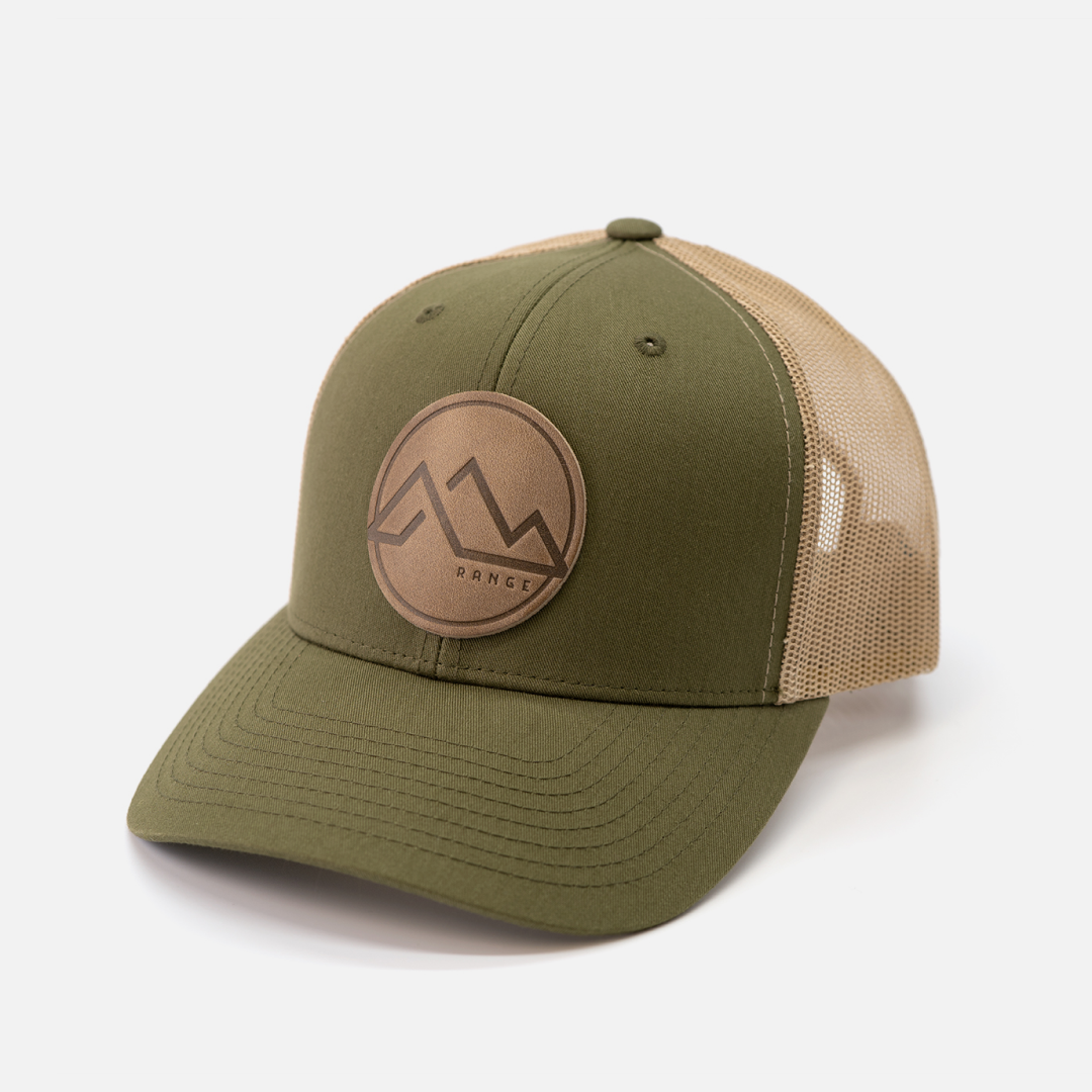 Range Leather Co. - Wholesale Trucker Hat - Unisex - Range Mountain Hat | Leather Patch Trucker Hat7