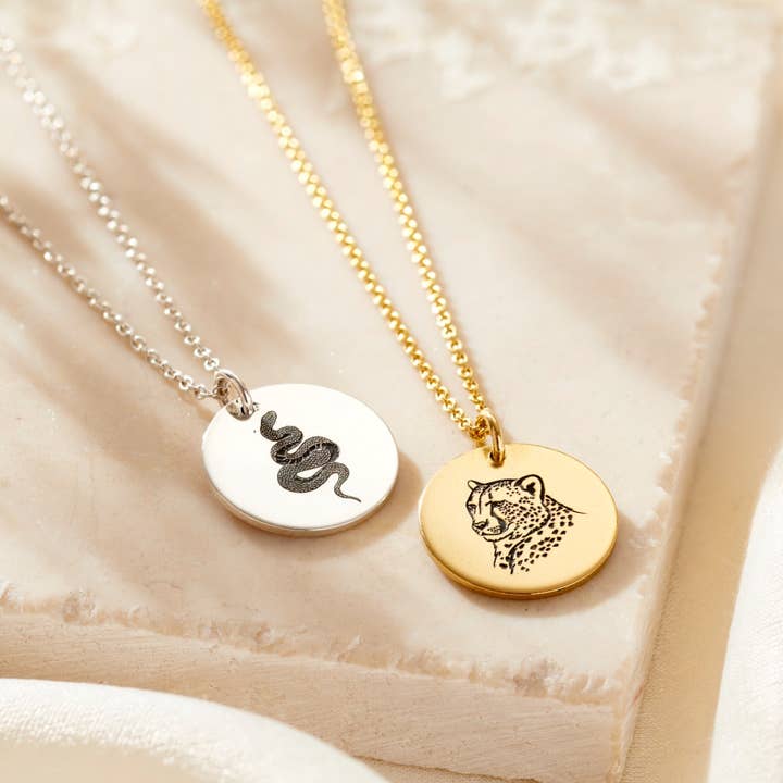 Personliggjort Muse Dyr Halskæde for engroshandel hos Posh Totty Designs