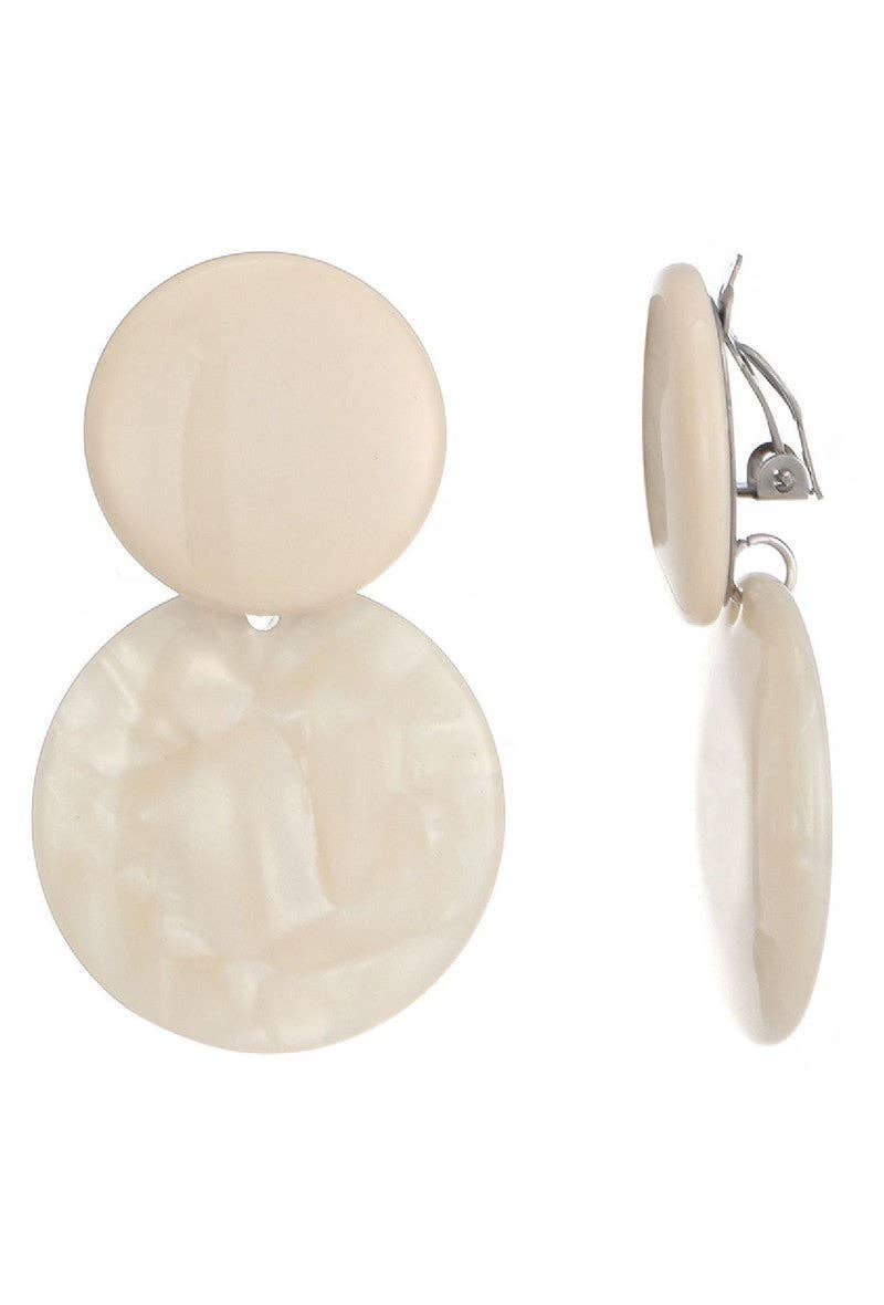 BELLE MISS - Wholesale Clip-On Earrings - Nuala clip-on earrings in stainless steel0