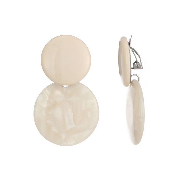 BELLE MISS - Wholesale Clip-On Earrings - Nuala clip-on earrings in stainless steel