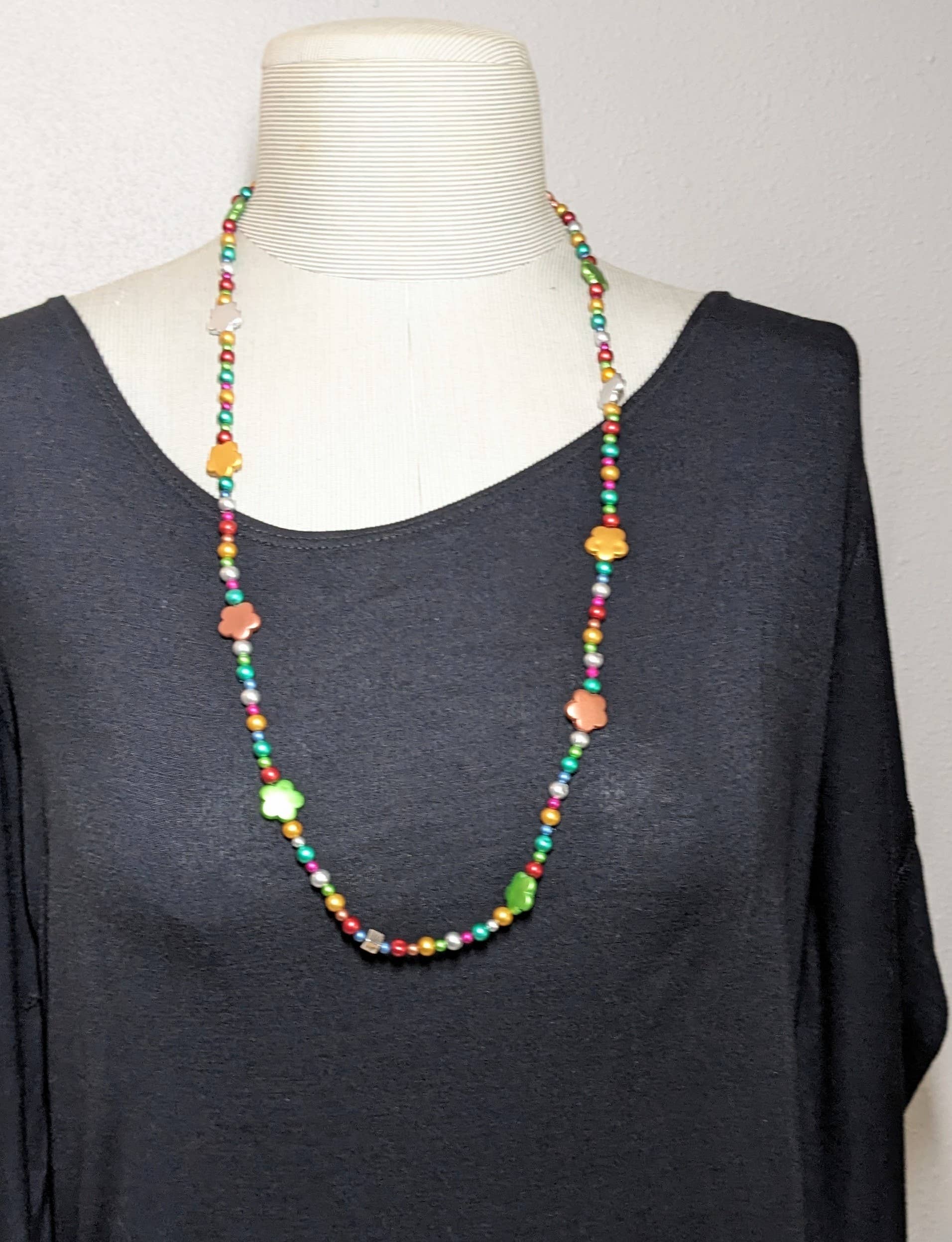 Fiona Accessories – wholesale Snodd - Dam – Pärlstav Badge Hållare Snodd för Nycklar ID Badge (RWB)6