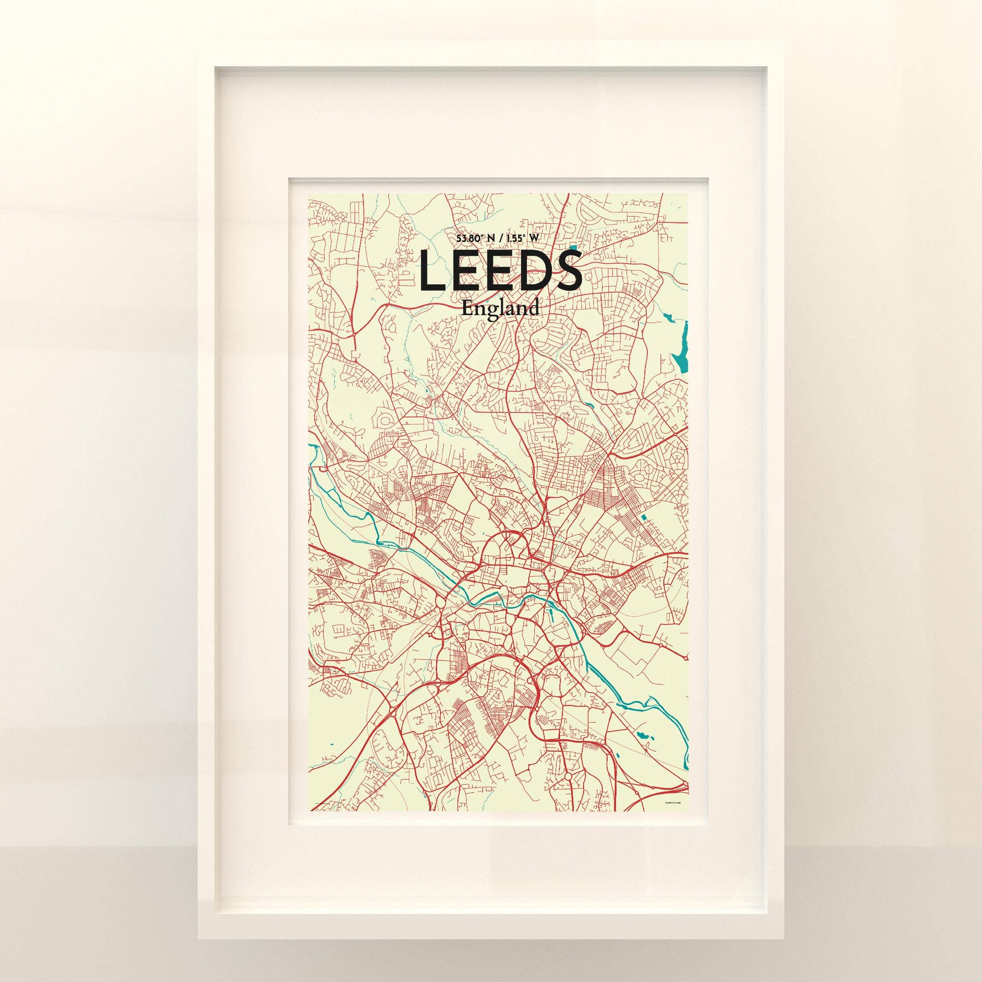 OurPoster.com – wholesale Poster – Leeds karta affisch89