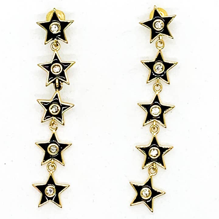Orecchini Star of your Life - Neri per la vendita all'ingrosso da parte di QuayL Designs