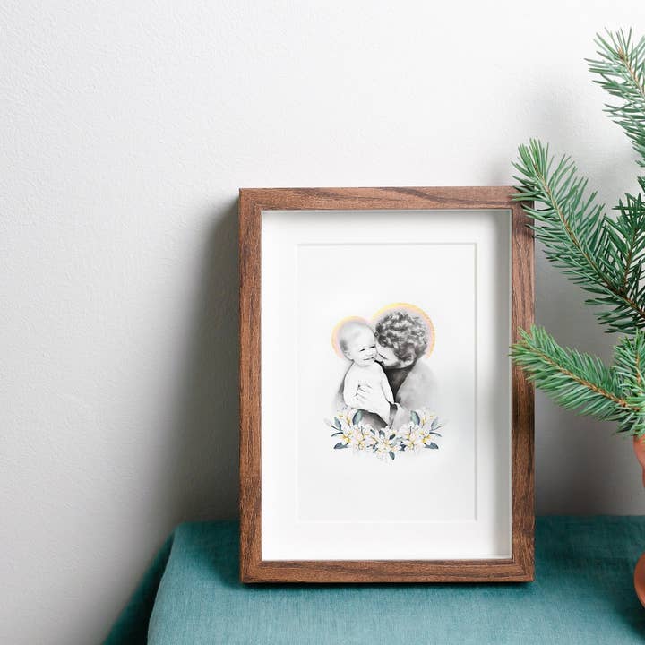 St. Joseph and the Child Jesus Print for wholesale by Raising Faith Prints