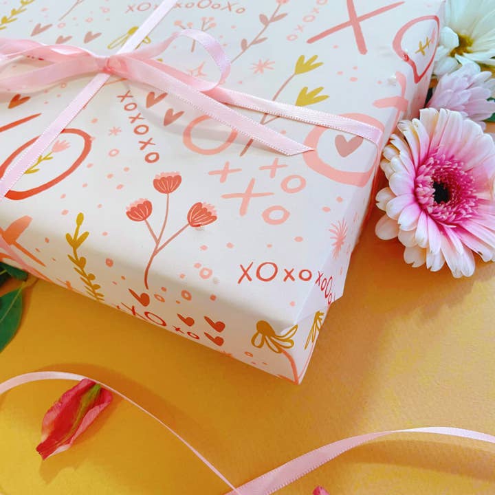 Abbie Ren Illustration – Großhandel Geschenkpapierrolle – Geschenkpapier zum Valentinstag, 3-Blatt-Rolle3