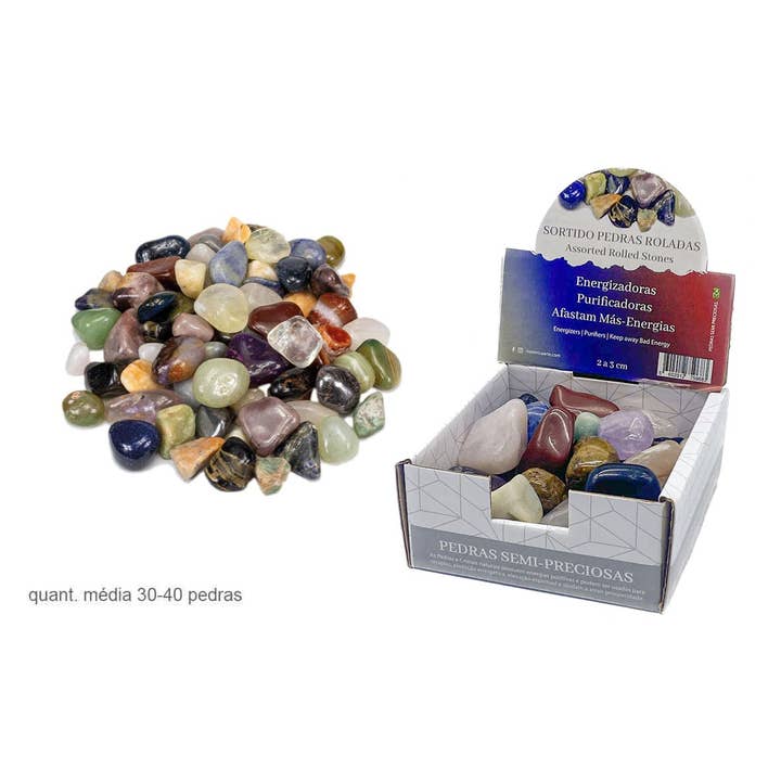 Esoterica Arte - Wholesale Spiritual Stone/Crystal - Mixed Stone Rolled 500gr (2a3cm)