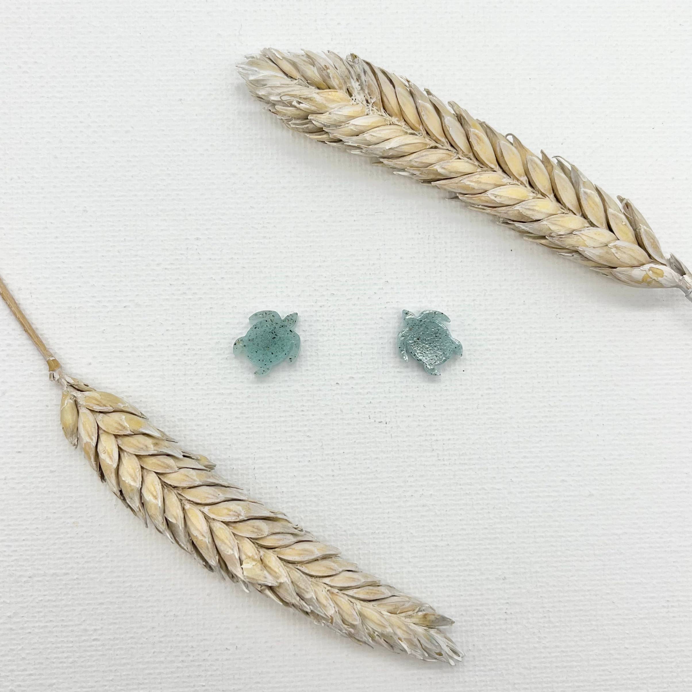 Sandy Beaches Shop - Wholesale Stud/Post Earrings - Custom Sand Turtle Studs | Beach Sand0