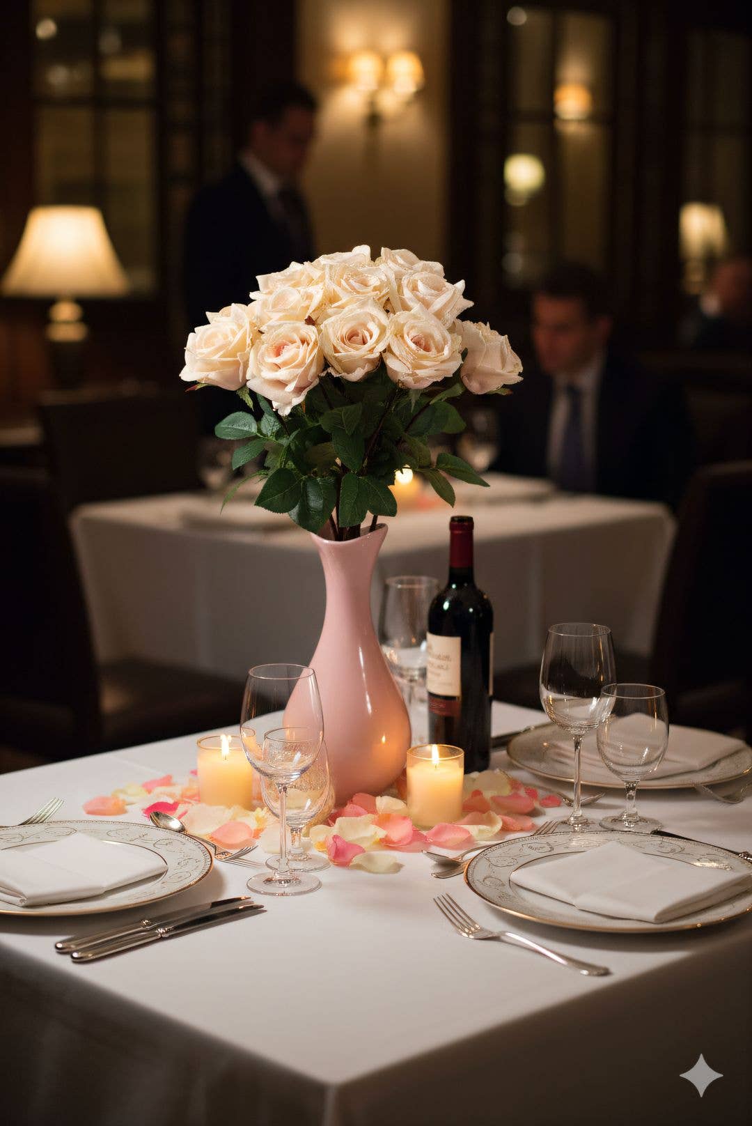 Larksilk - Wholesale Artificial Flowers - 27” Real Touch Pink Rose – 4” Diameter Artificial Flower4