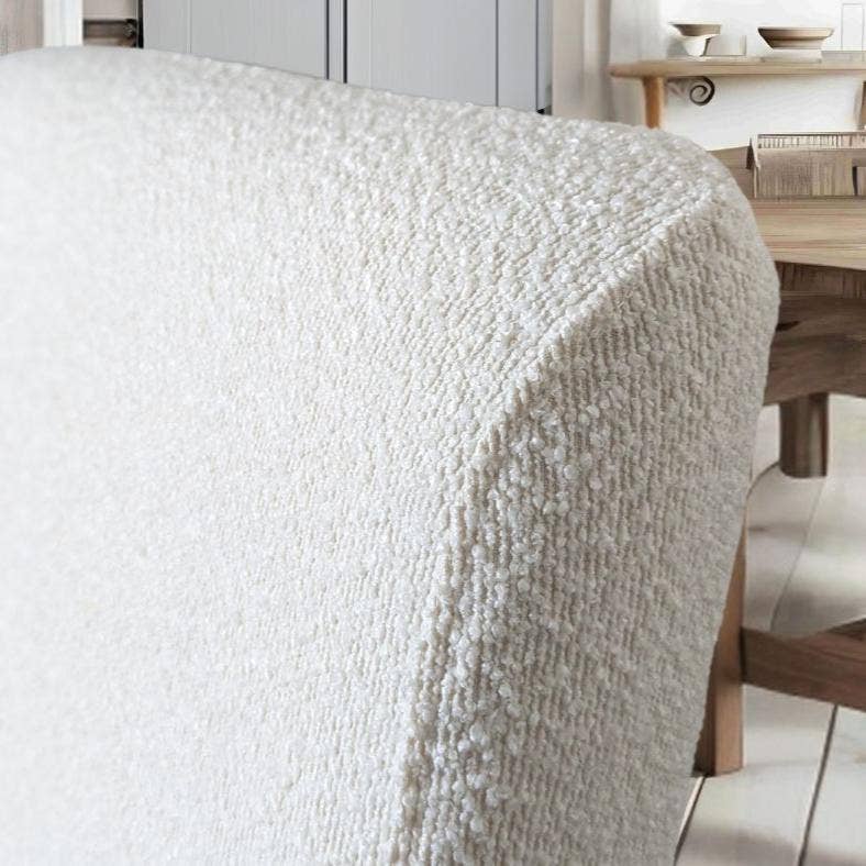 REMOVED BRAND – Großhandel Stuhl-/Sofa-Schonbezug – Boucle Esszimmerstuhlbezüge, naturweiß, kompatibel mit IKEA Henriksdal, 2er-Set4