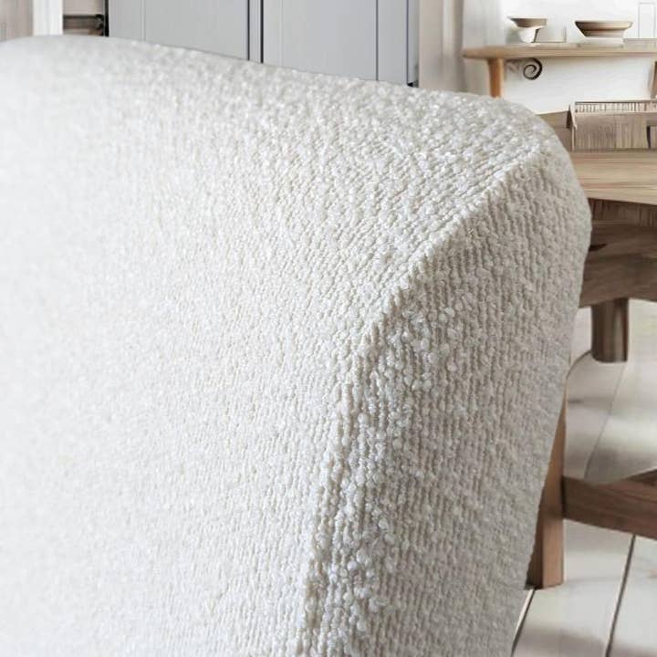 REMOVED BRAND – Großhandel Stuhl-/Sofa-Schonbezug – Boucle Esszimmerstuhlbezüge, naturweiß, kompatibel mit IKEA Henriksdal, 2er-Set4