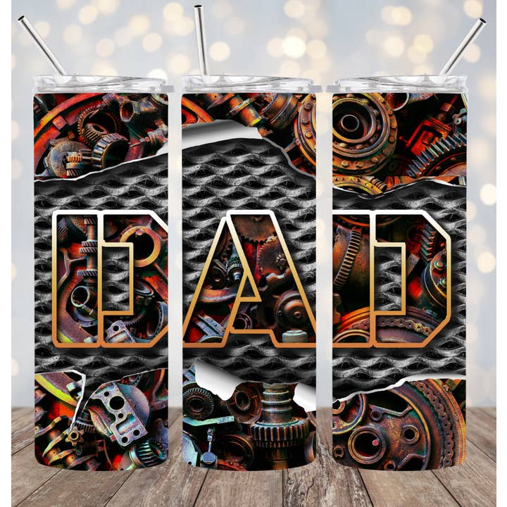 20oz Stainless Steel Tumbler - Dad for wholesale by Your Custom Sports
