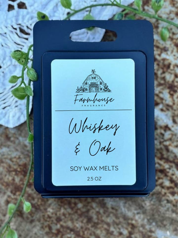 Whiskey & Oak Wax Melts for wholesale by Farmhouse Fragrance