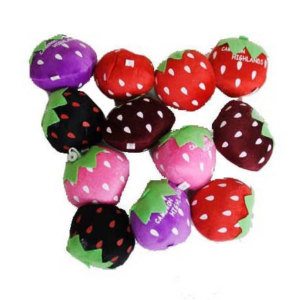 Cap Zone - Wholesale Keychain - Women's - Strawberry Plush Keychain 0