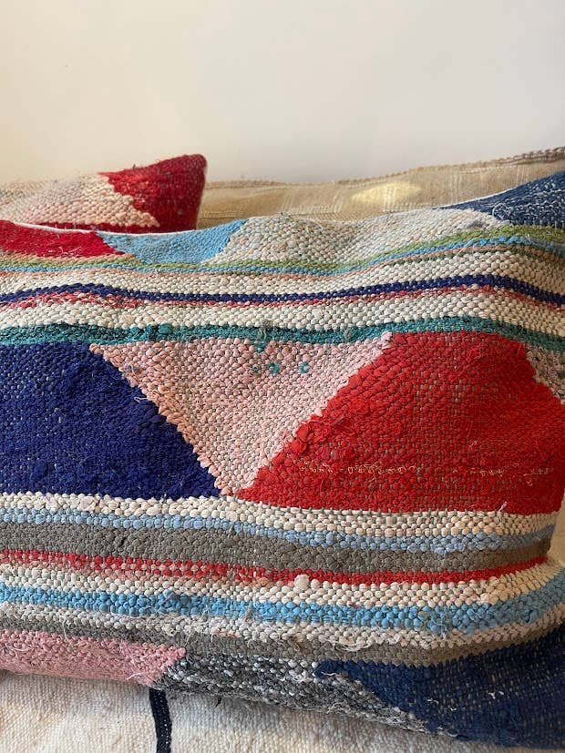 NOMAD BY LIV - Wholesale Throw/Decorative Pillow - Handmade Boucherouite Cushion - cover, colorful12