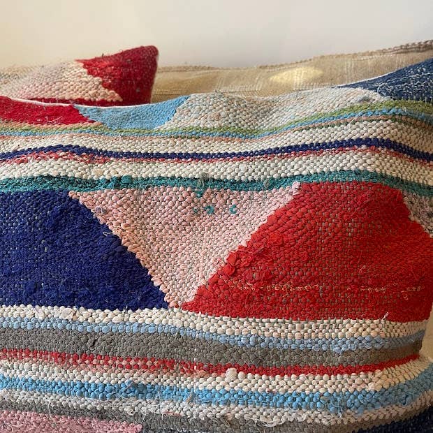NOMAD BY LIV - Wholesale Throw/Decorative Pillow - Handmade Boucherouite Cushion - cover, colorful12