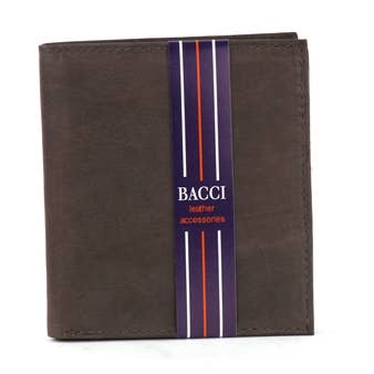 Leather Impressions Inc – Carteira – Homem por atacado – Hipster de couro de vaca de grão superior Bacci W/8984