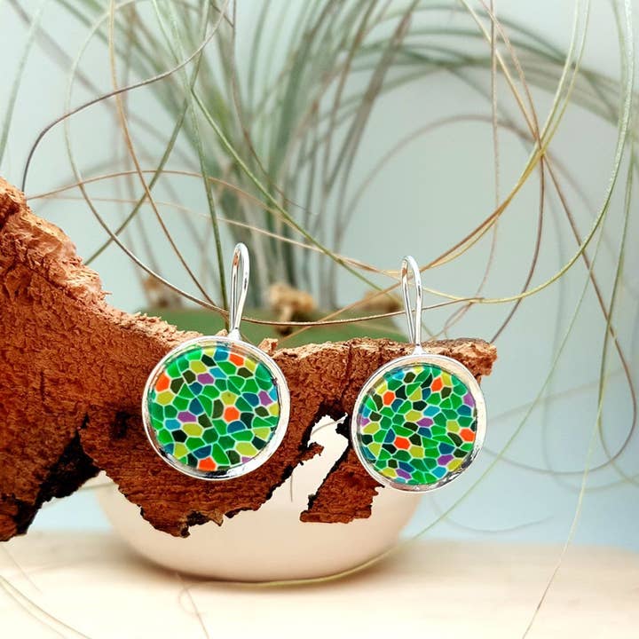 PASTACUITA – Engroshandel Hængeøreringe og creoløreringe – Modernistiske runde kroge øreringe, „Barcelona“ stil5