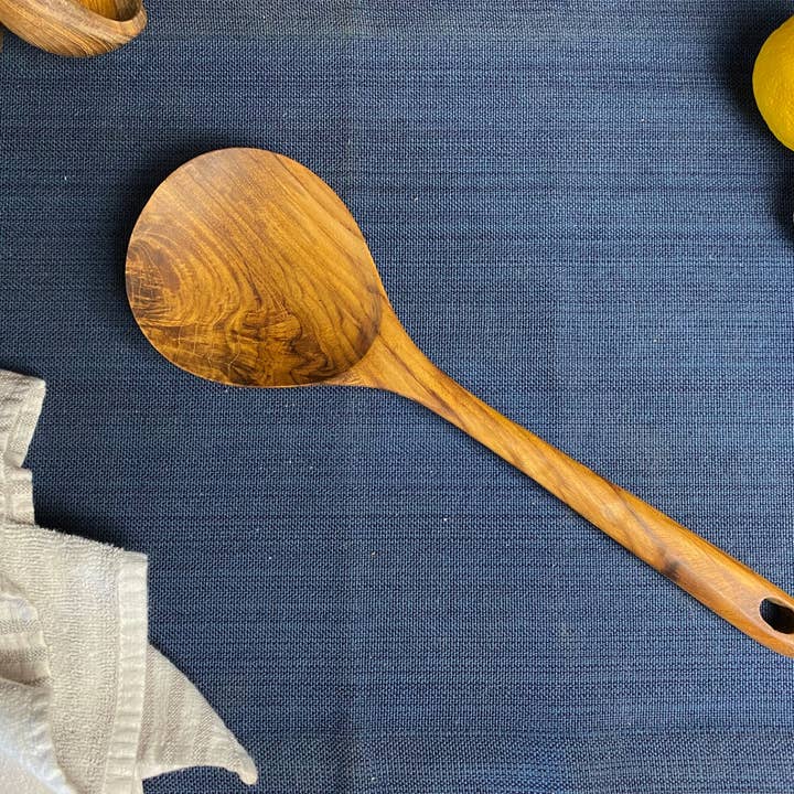 Tuckahoe Hardwoods - Wholesale Kitchen Spoon - Rustic Handle Wooden Large Spoon4
