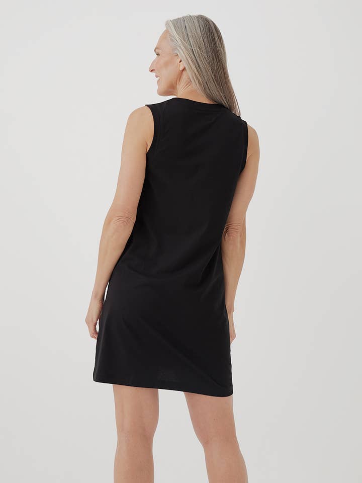 Black Women's Softspun A-Line Tank Dress for wholesale on Faire