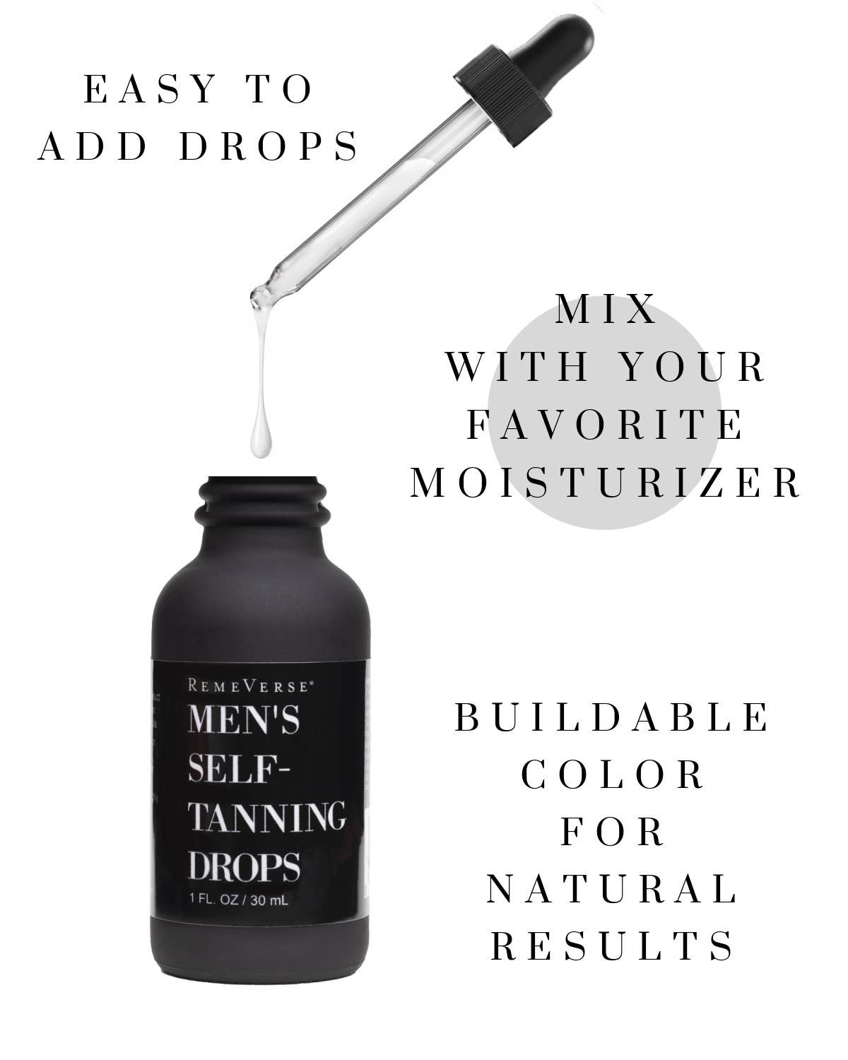 RemeVerse - Wholesale Self-Tanner - Men's Self-Tanning Drops1