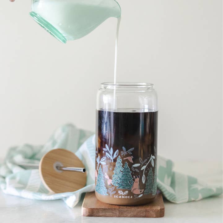 1canoe2 | One Canoe Two Paper Co. - Wholesale Drinking Glass/Cup - Winter Fox Glass Can