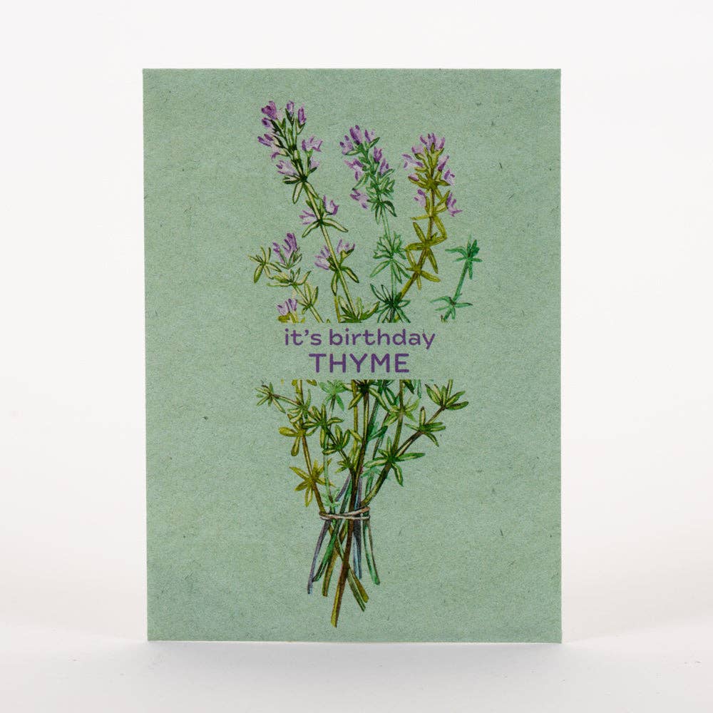 Bentley Seed Co. - Wholesale Birthday Card - It's Birthday Thyme - Thyme Seed Packets3