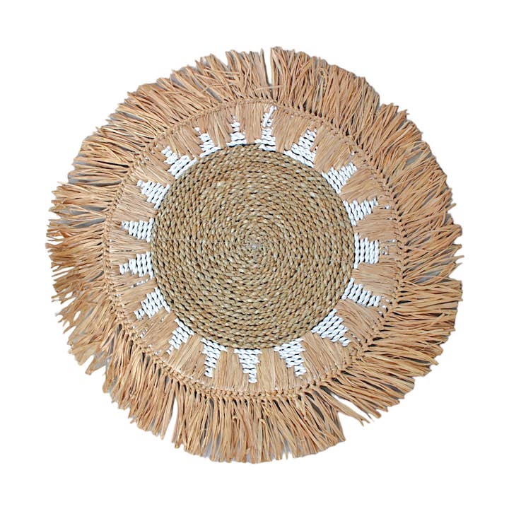 Raffia Placemat for wholesale by The Artisan and Company