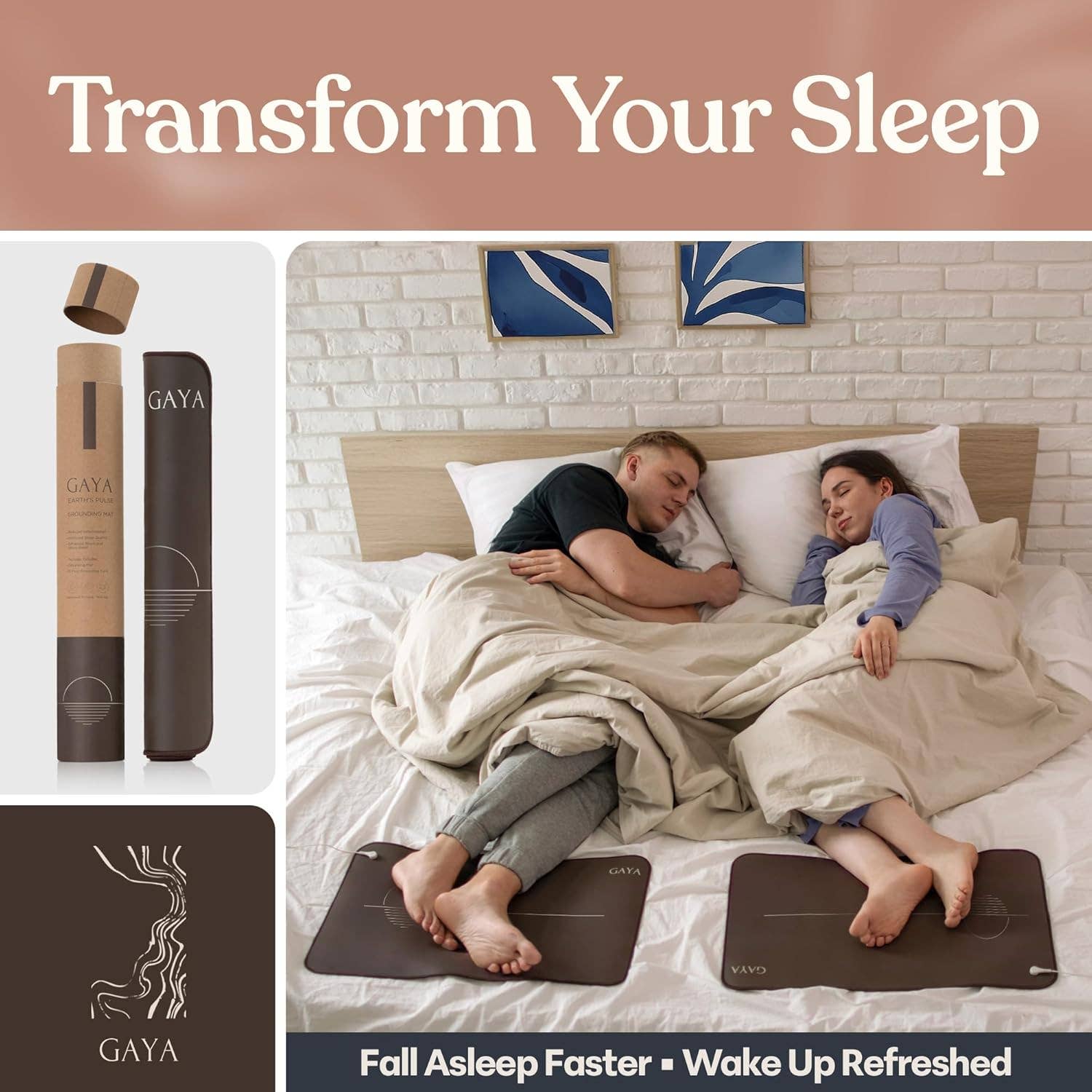 GAYA – Großhandel Yogamatte – Erdungsmatte - Schlaf verbessern & Entzündungen reduzieren, Sonne6