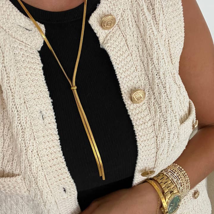CHANSUTTPEARLS - Wholesale Y-Neck/Lariat Necklace - CLARA NECKLACE
