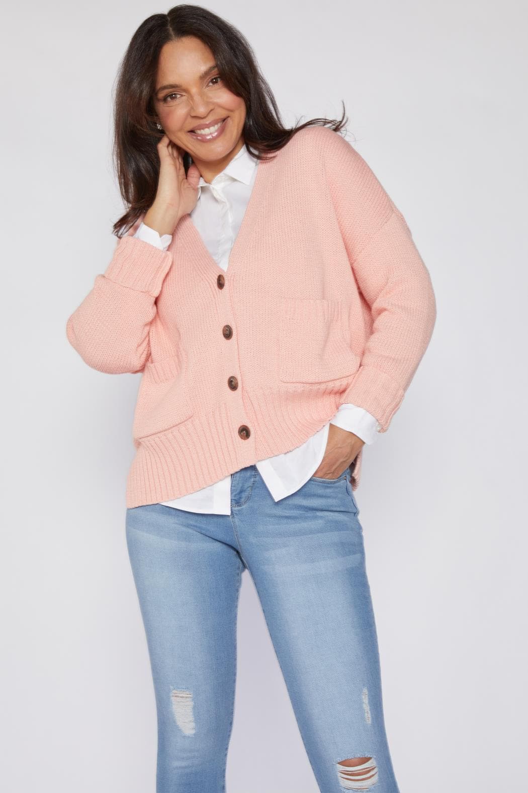 C  Petite Tummy Control Rolled Cuff Ankle Jeans-PP938141 for wholesale on Faire0