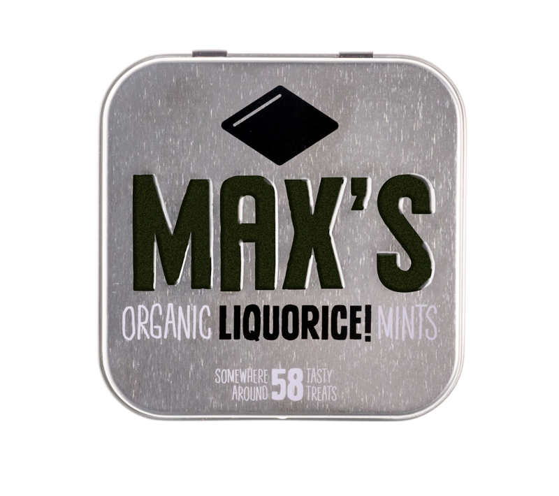 Max's Organic Mints – Engroshandel Mints – Max’s økologiske lakridsmynte - 35 g1