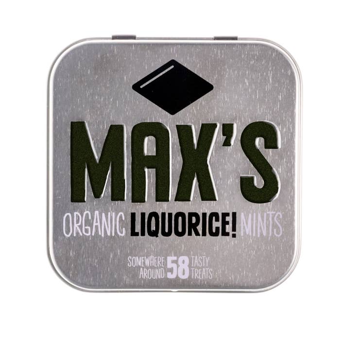 Max's Organic Mints - Wholesale Mints - Max’s Organic Liquorice Mints - 35gr1