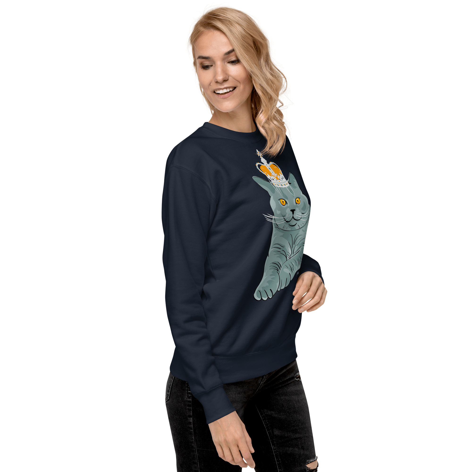 Jolly & Goode - Wholesale Graphic Sweatshirt - Women's - British Blue Premium Sweatshirt4